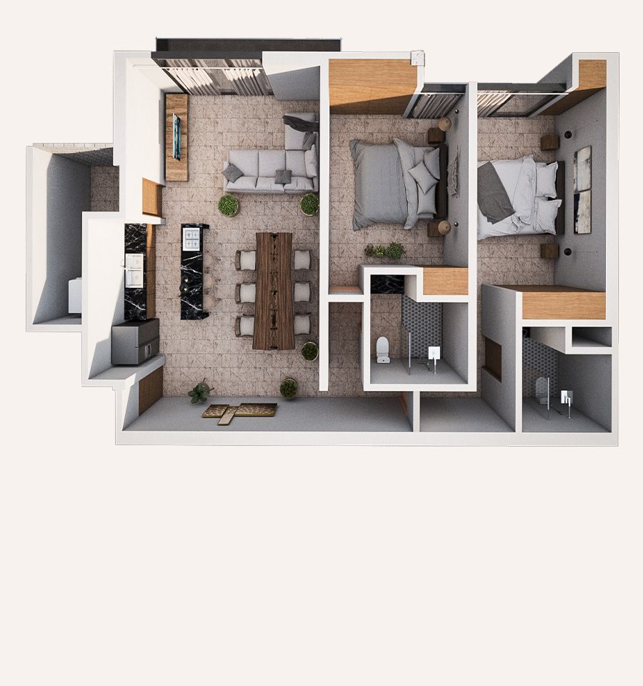 2 Bedroom - 205
2 Bedroom - 205
