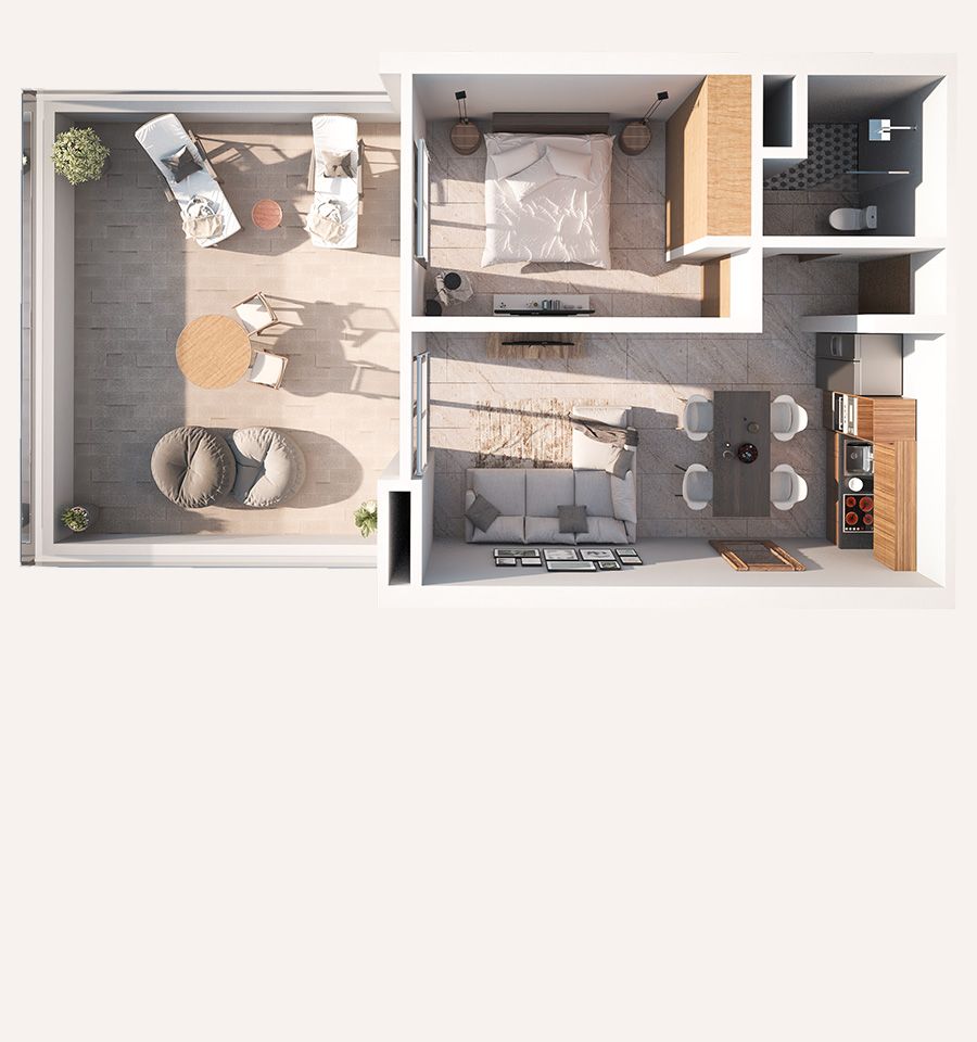 1 Chambre - D 201
